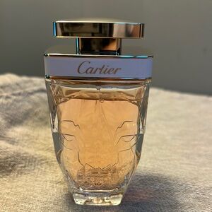Cartier Perfume Bottle with Gold Accents